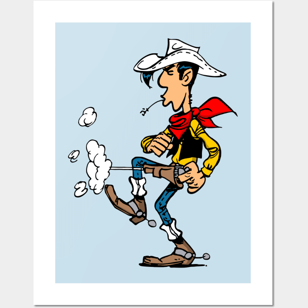 lucky luke Wall Art by small alley co